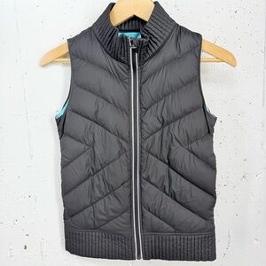 Ivivva Girls Size 10 Black Goose Down Puffer Vest